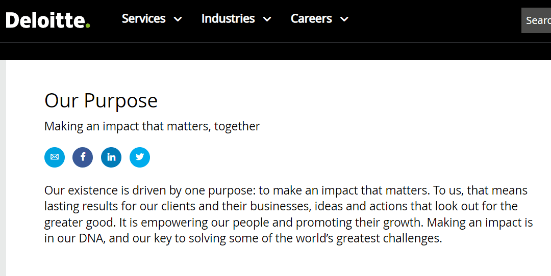 Deloitte's purpose