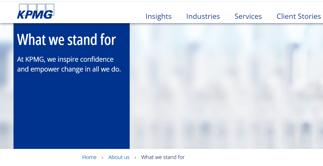 KPMG's purpose