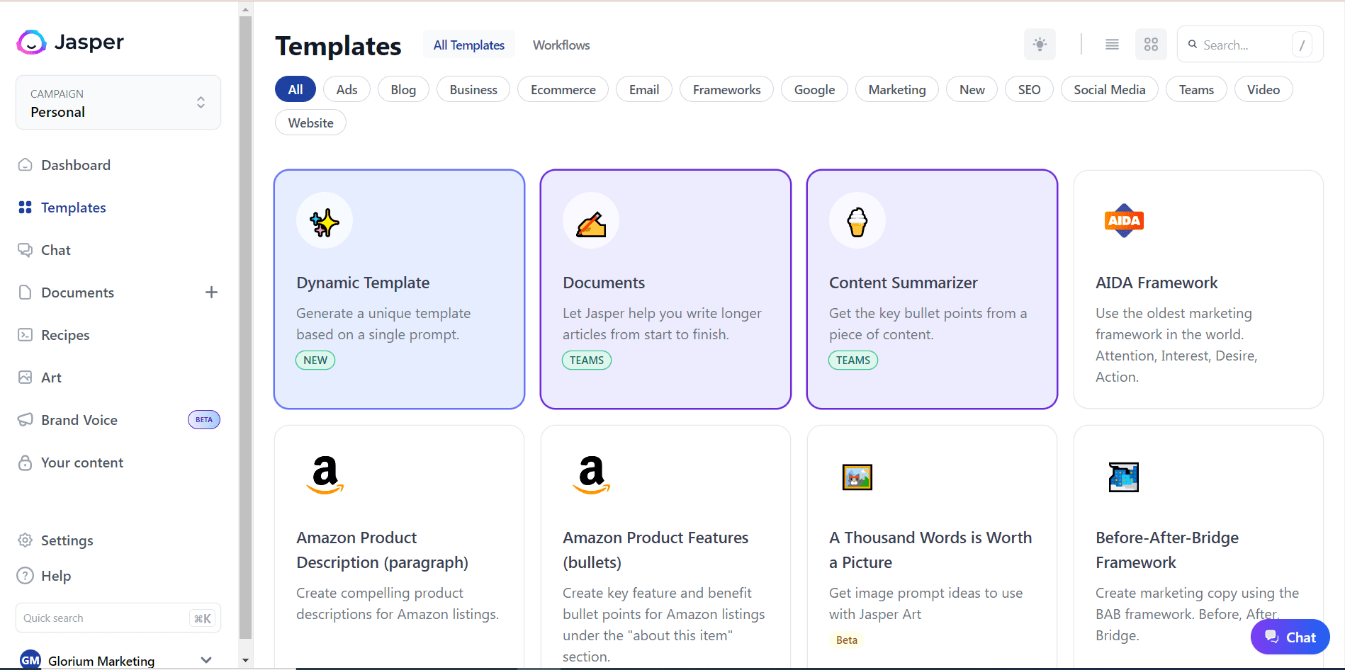 AI in marketing: Jasper.ai