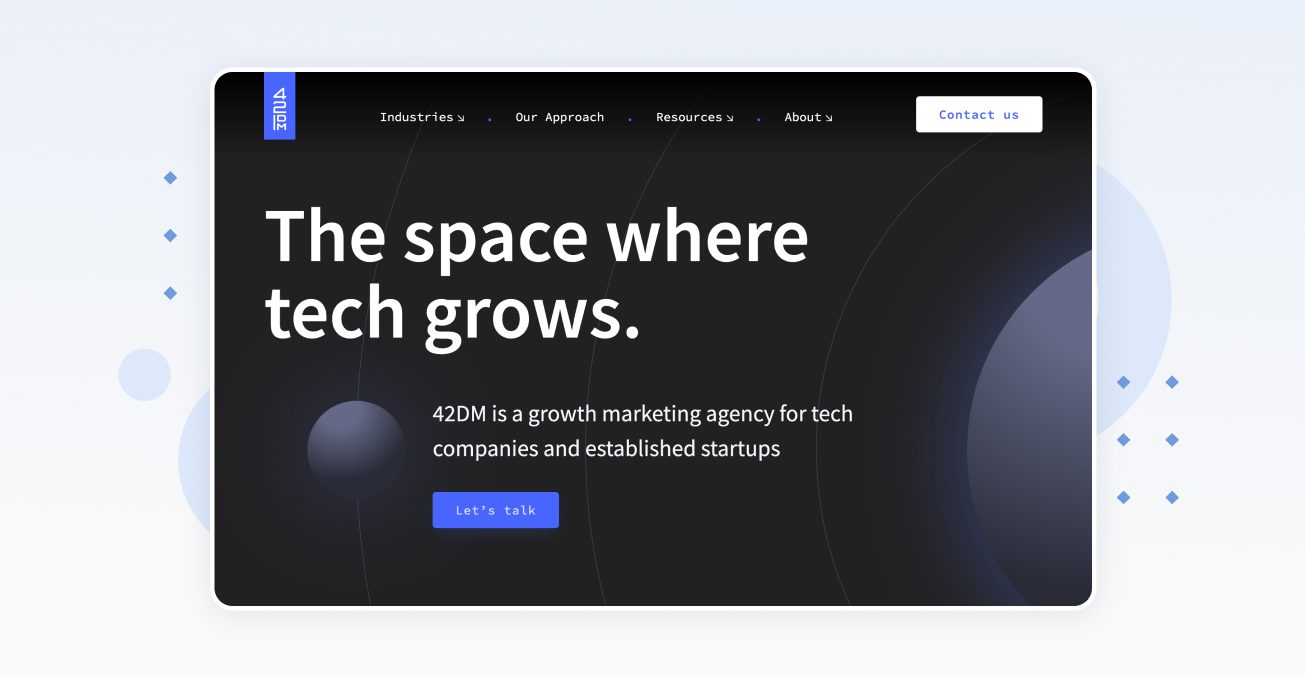 b2b saas marketing agency 42dm